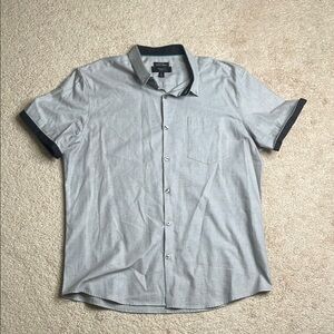 Mossimo Gray Casual Button Down Shirt